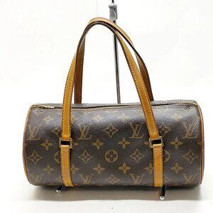 Authentic Louis Vuitton Papillon 26 Brown Monogram Hand Bag mn550-122425